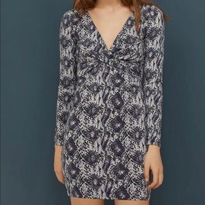 Purple snakeskin dress